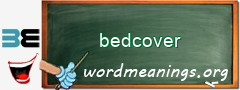 WordMeaning blackboard for bedcover